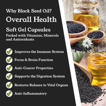 Load image into Gallery viewer, Blackseed Oil Soft Gel Capsules - 60x500mg