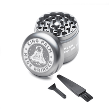 Load image into Gallery viewer, King Palm Mars Herb Grinder 4 Part - Grey