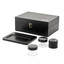 Load image into Gallery viewer, LITT Rolling Stash Box Set - With Rolling Tray, 2 Glass Storage Jars and Herb Grinder