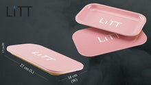 Load image into Gallery viewer, Litt Stash Metal Rolling Tray with magnetic lid - Large (PINK)