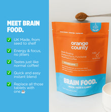 Load image into Gallery viewer, BRAIN FOOD. Focus Coffee | 200g | Orange County