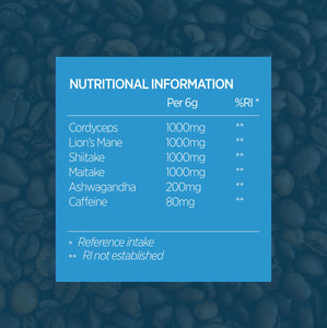 Orange County (Sample Size) Focus & Energy BRAIN FOOD | Mushroom Coffee Supplement