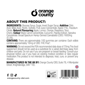 Orange County CBD Gummy Bears (Large Tub)