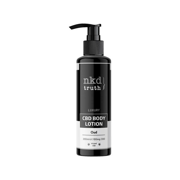 Oud CBD Body Lotion 200ml (100mg) - NkdTruth