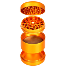 Load image into Gallery viewer, King Palm Mars Herb Grinder 4 Piece - Gold
