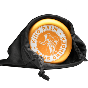 King Palm Mars Herb Grinder 4 Piece - Gold