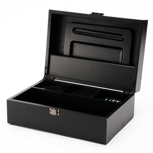 LITT Rolling Stash Box Set - With Rolling Tray, 2 Glass Storage Jars and Herb Grinder