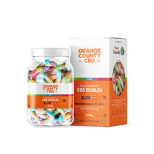 Load image into Gallery viewer, BROAD-SPECTRUM CBD GUMMY WORMS 1600mg ORANGE COUNTY
