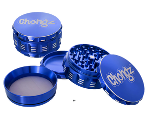 Chongz 90mm “Big Big Love” 4pt Herb Grinder – Blue