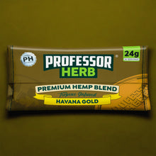 Load image into Gallery viewer, Professor Herb Premium Hemp Blend (24g) - Havana Gold

