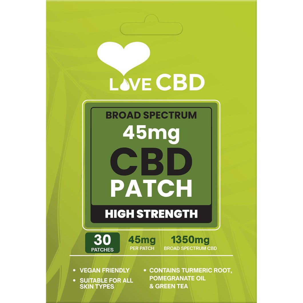 Love CBD Patches 45mg (Broad-Spec) - 30pc