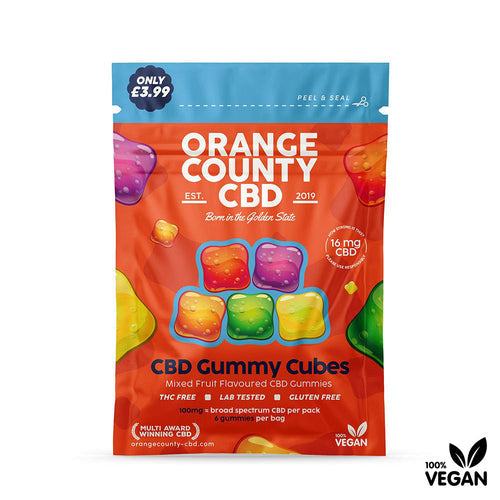 Mini Gummy Cubes 100mg pack